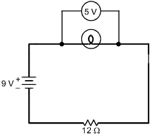 Simple line art showing circuit.