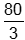 eighty thirds