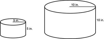 Two cylinders are shown.   