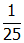 one twenty fifth