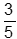 three fifths