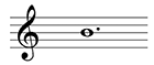 Dotted whole note.